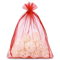 Organza bags 40 x 55 cm - red Large bags 40x55 cm