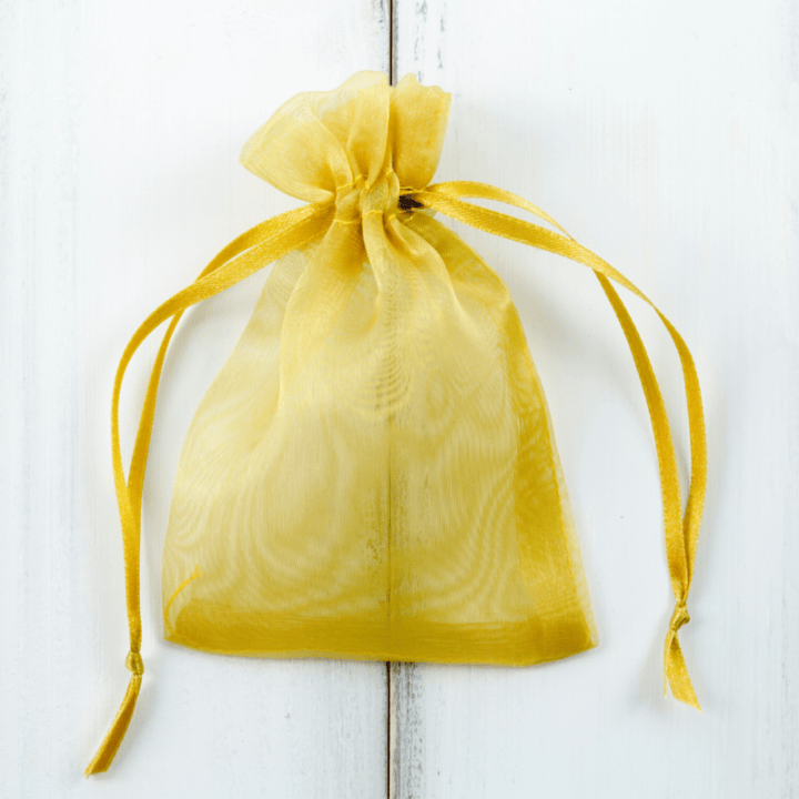 Organza bags 5 x 7 cm - gold Organza bags