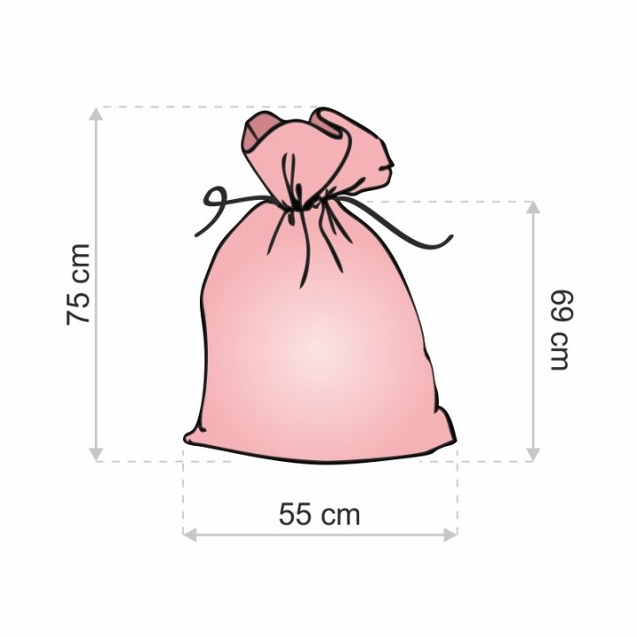 Organza bag 55 x 75 cm - white Bags with quick and easy closure