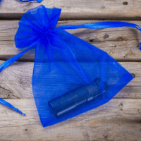 Organza bags 6 x 8 cm - blue Small bags 6x8 cm