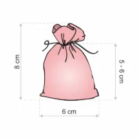 Organza bags 6 x 8 cm - light purple Lavender and scented dried filling
