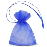 25 pcs Organza bags 7 x 9 cm (SDB) - blue 36 Organza bags 7 x 9 cm (SDB) - blue Small bags 7x9 cm