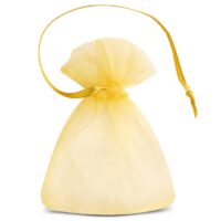 Organza bags 7 x 9 cm (SDB) - gold Gold bags