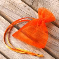 Organza bags 7 x 9 cm (SDB) - orange Small bags 7x9 cm