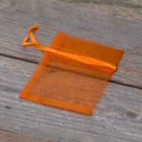 Organza bags 7 x 9 cm (SDB) - orange Halloween