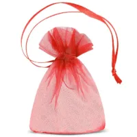 25 pcs Organza bags 7 x 9 cm (SDB) - red 5 Organza bags 7 x 9 cm (SDB) - red Small bags 7x9 cm