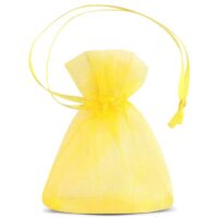 Organza bags 7 x 9 cm (SDB) - yellow Yellow bags