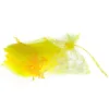 Organza bags 7 x 9 cm - yellow Small bags