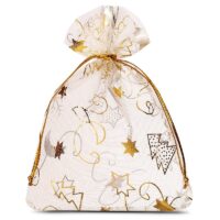 Organza bags 8 x 10 cm - Christmas / 8 Christmas bag