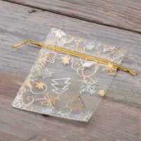 Organza bags 8 x 10 cm - Christmas / 8 Application