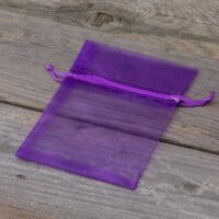 Organza bags 9 x 12 cm - dark purple Lavender pouches