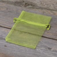 Organza bags 9 x 12 cm - green Lavender and scented dried filling