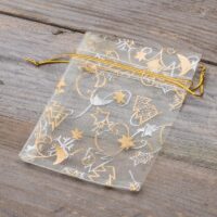 Organza bags 9 x 12 cm - Christmas / 8 Application