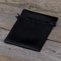 Satin bags 10 x 13 cm - black Halloween