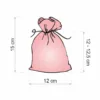 Satin bags 12 x 15 cm - black Small bags