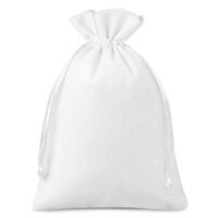 Velvet pouches 12 x 15 cm - white Small bags 12x15 cm