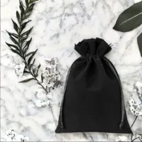 Velvet pouches 26 x 35 cm - black Halloween