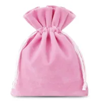 10 pcs Velvet pouches 8 x 10 cm - light pink 36 Velvet pouches 8 x 10 cm - light pink Pink bags