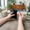 Black velvet pouches for rings