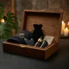 Velvet pouches gift set black