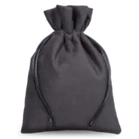 5 pcs Velvet pouches 15 x 20 cm - black / 2 13