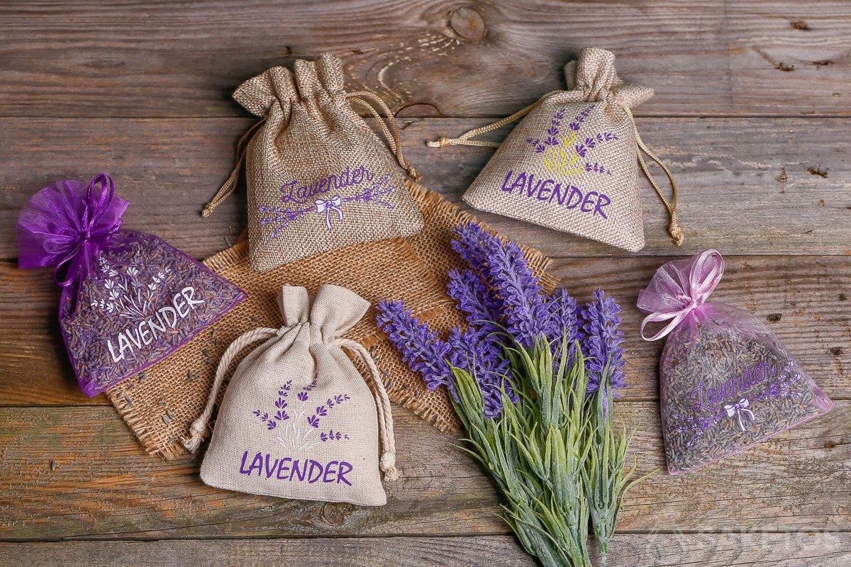 Lavender decorative bags!