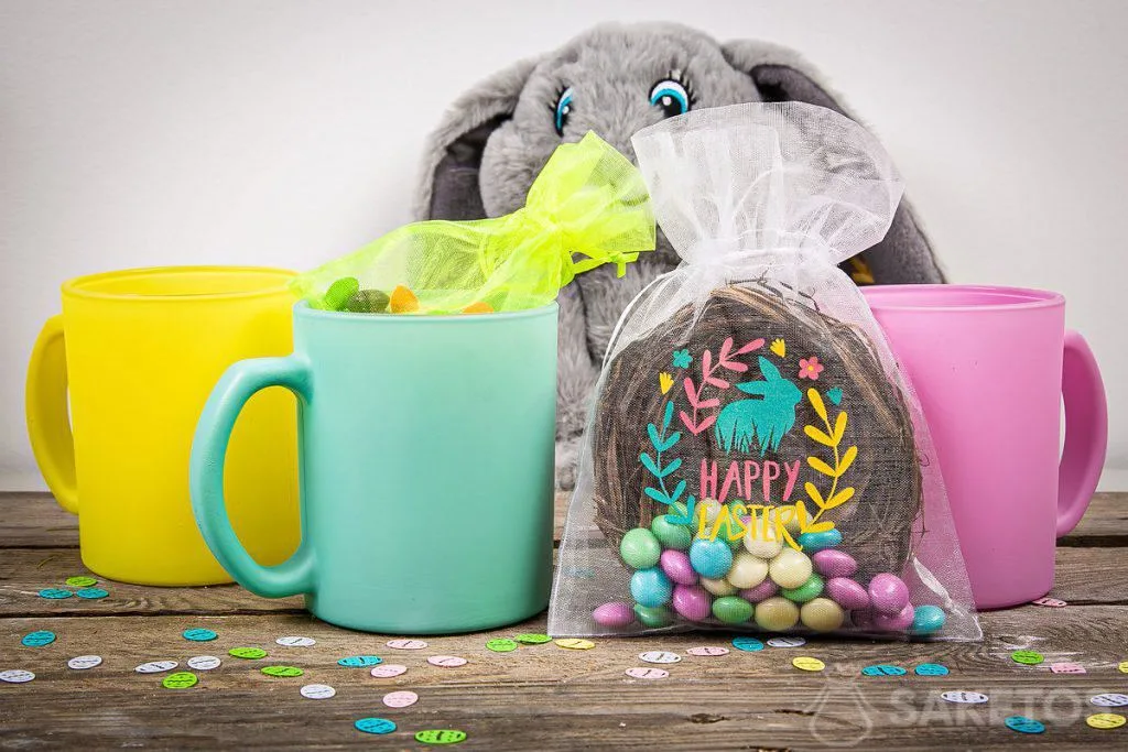 bag for Easter gifts - happy easter