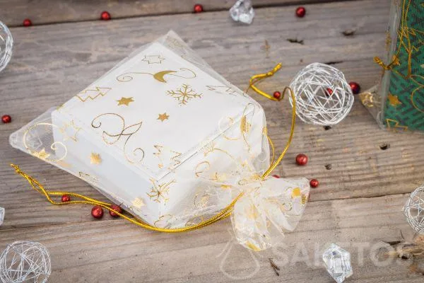 Organza bag for Christmas gifts