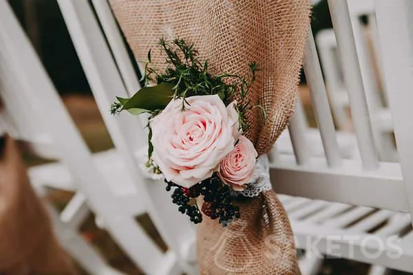 Jute wedding hall decorations