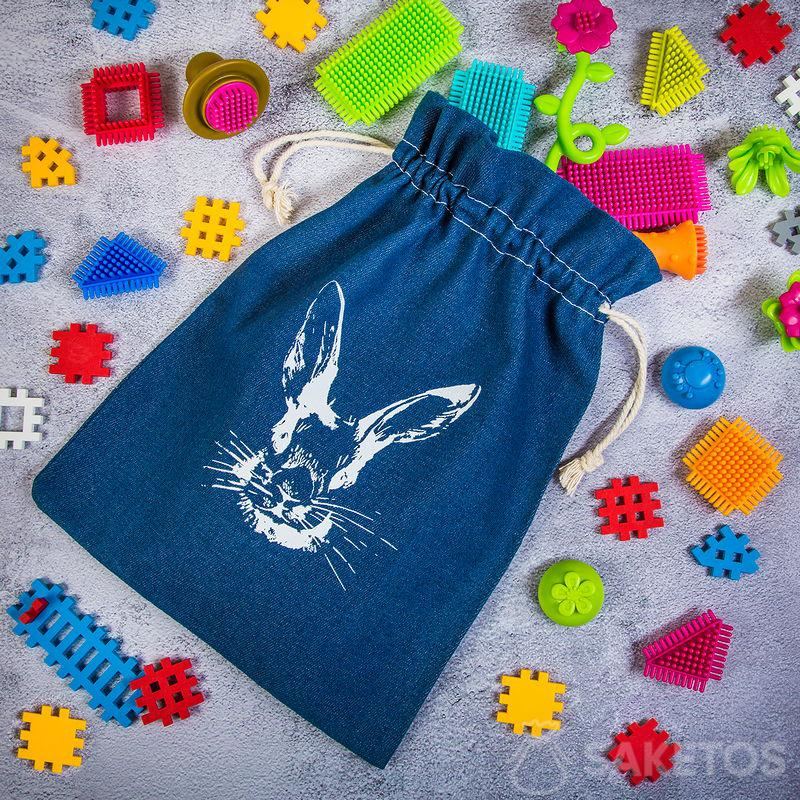 A denim bag for toys