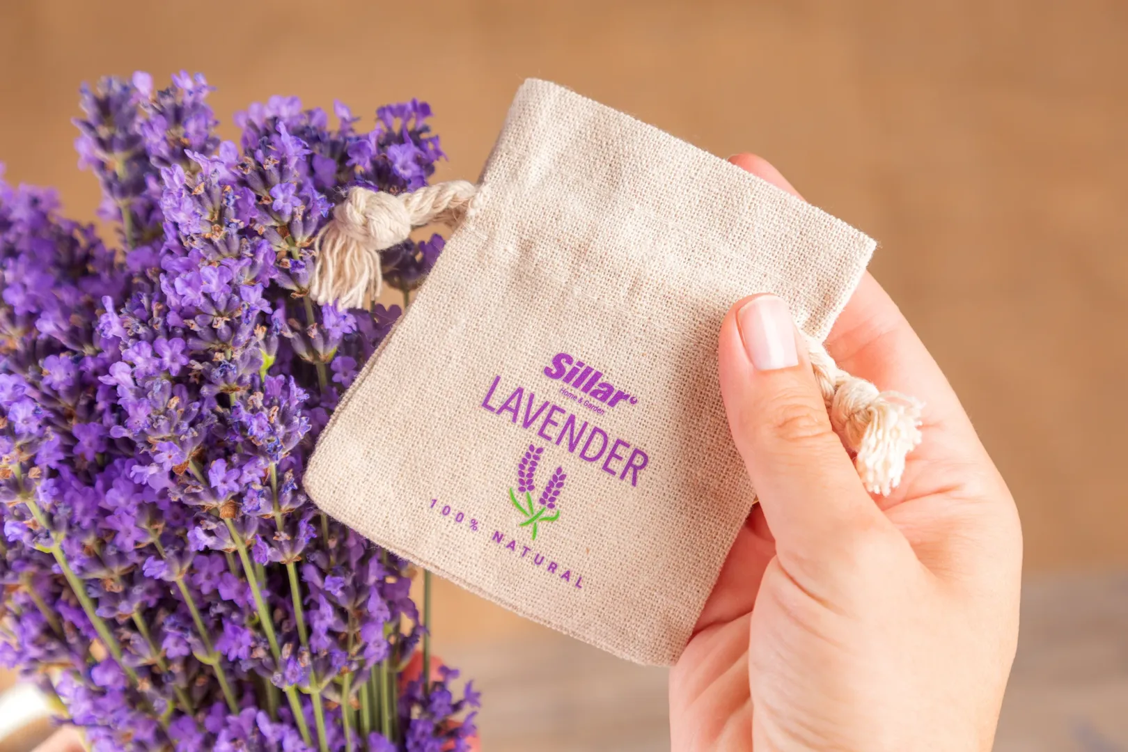 Linen-look pouches for lavender - how to choose the best packaging for your plantation? 1