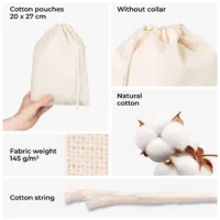 High quality eco-friendly cotton - cotton pouches
