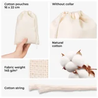 Craftsmanship details and weight - eco cotton bags