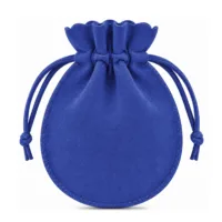Blue Velvet Drawstring Bags 7 x 9 cm - Pack of 10 21