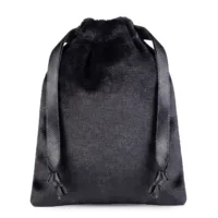 Black velvet drawstring bags 10 x 15 cm - pack of 10 28