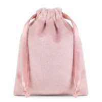 Light Pink Velvet Drawstring Bags 10 x 15 cm - Pack of 10 27