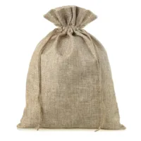 Set of 5 Jute Bags 20 x 30 cm - Natural 10